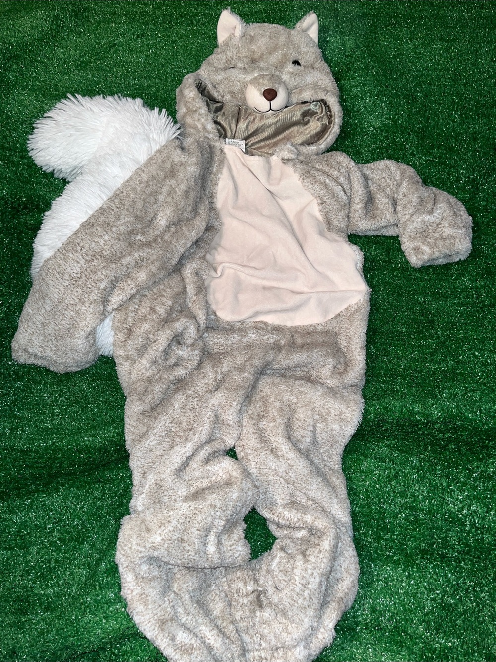 Squirrel Halloween costume with bushy tail SO CUTE
